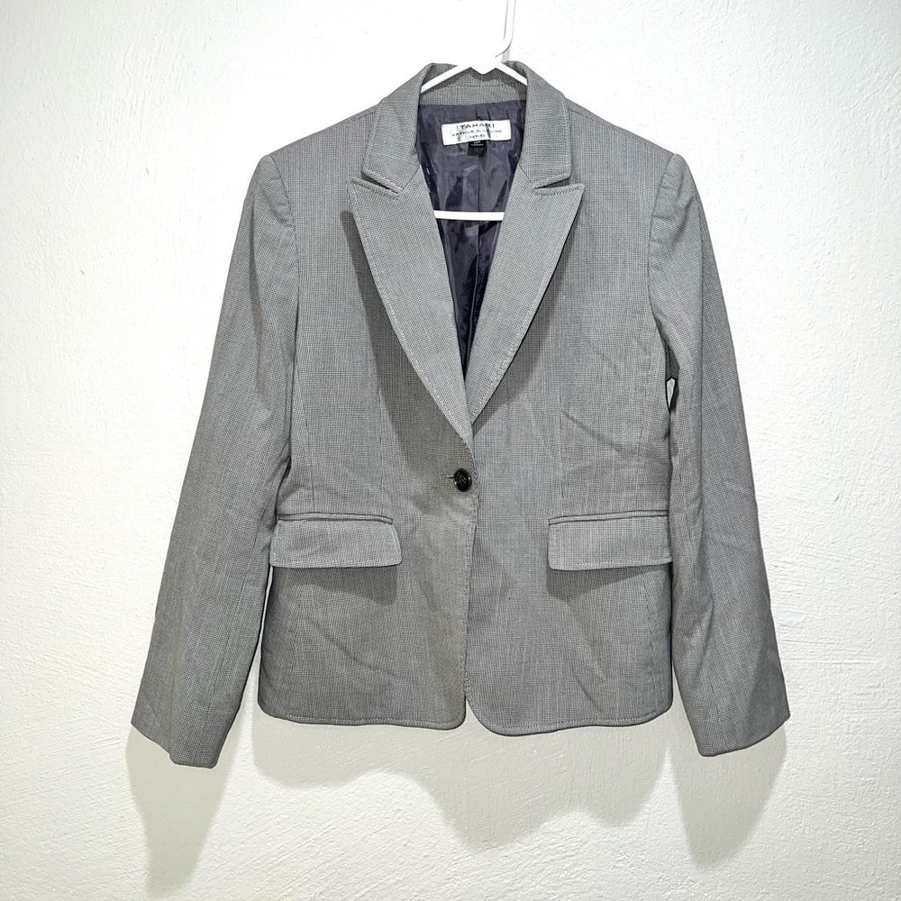 Tahari ASL Gray Blazer